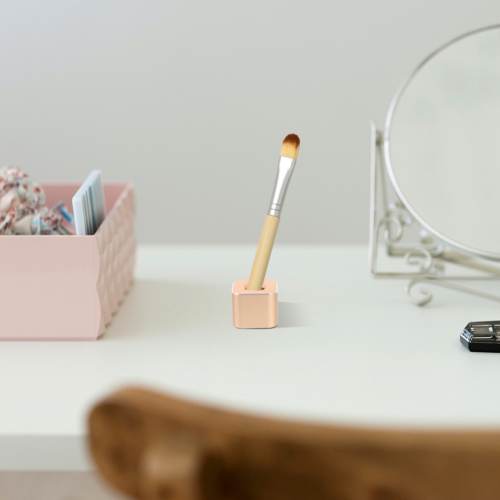 Pen Rest Single - ที่วางปากกาอะลูมิเนียมอัลลอยแบบรูเดียว ที่วางปากกาสำหรับเซ็นชื่อ ที่วางปากกาตั้งโต๊ะสำหรับสำนักงานและบ้าน สำหรับปากกาขนนกและปากกาหมึก