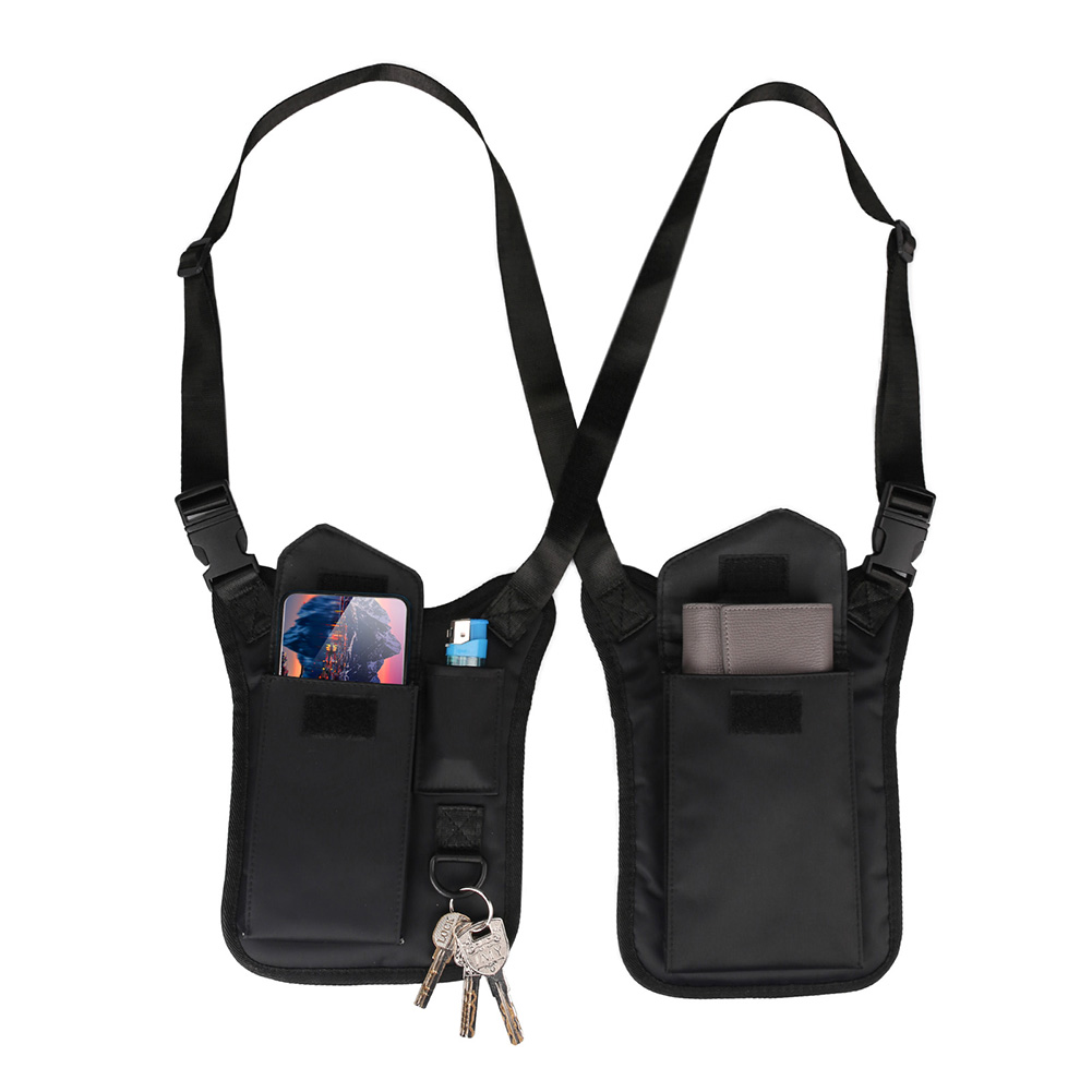 Index Card Holder - แบบพกพาใต้วงแขนกระเป๋าสตางค์ยุทธวิธี Anti-Theft Secret HOLSTER Crossbody ไหล่กระเป๋าสําหรับหนังสือเดินทางคีย์โทรศัพท์บัตรเครดิต