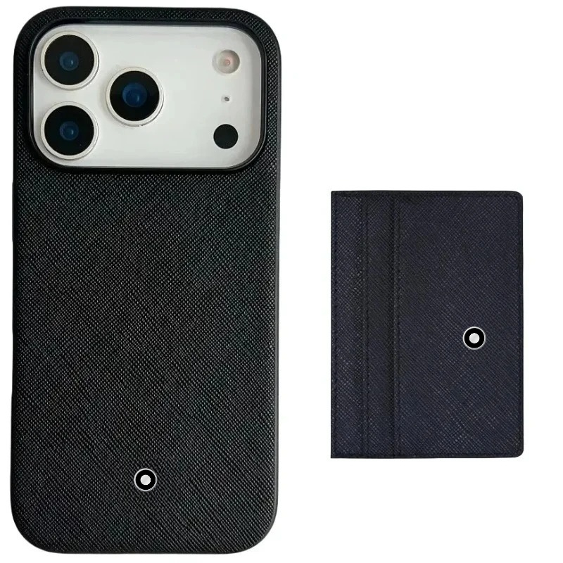 Index Card Holder - เคสหนังธุรกิจแบบมินิมอลสำหรับ iPhone 17 Pro Max 16