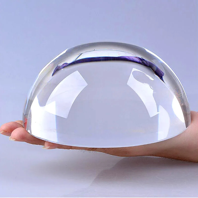 Paper Weight Crystal - แก้วครึ่งวงกลมคริสตัลทรงกลมทรงกลมที่ทับกระดาษลูกบอลครึ่งทรงกลมโดมแว่นขยายของขวัญขนาดเล็กสำหรับอุปกรณ์ประดับบ้าน
