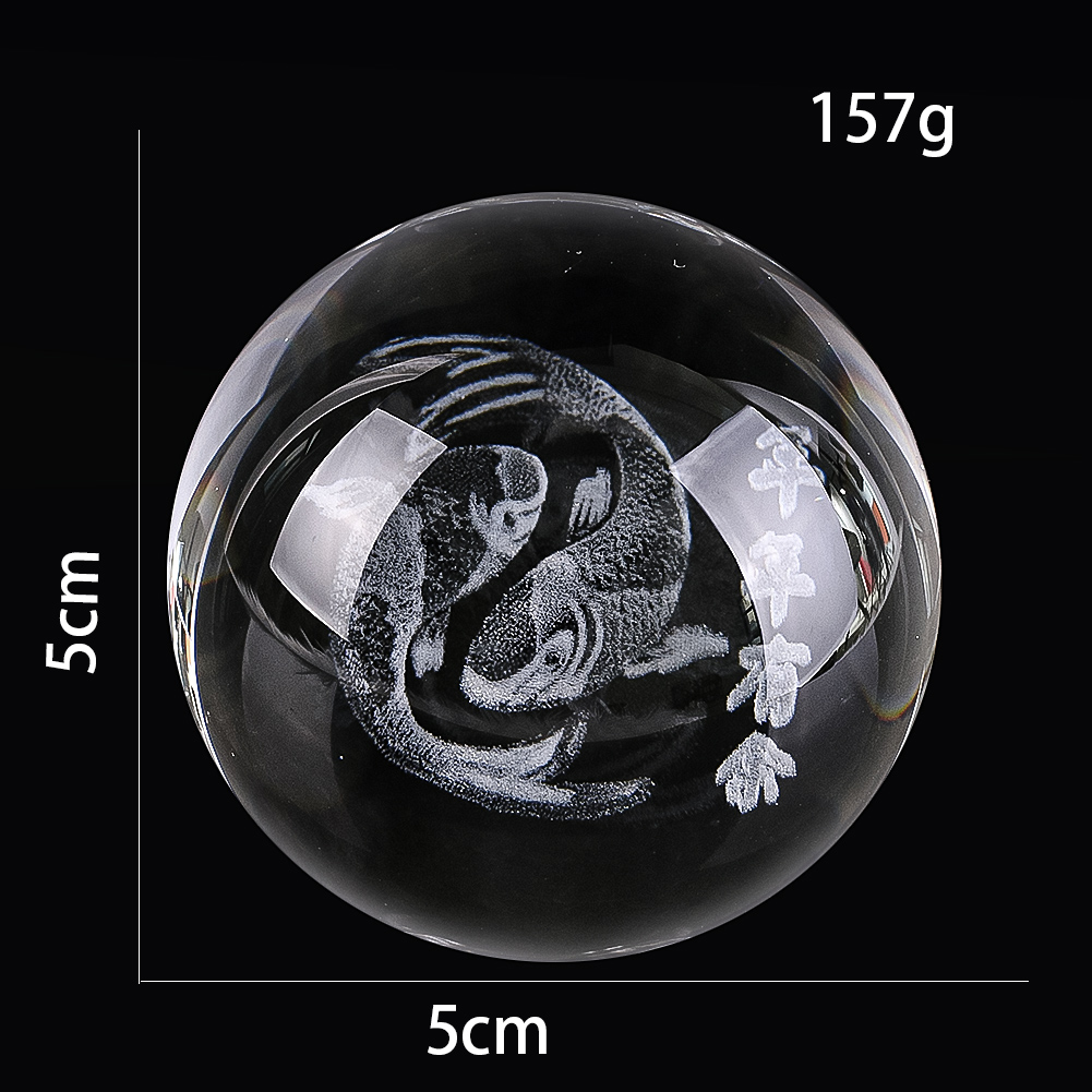 ลูกบอลคริสตัลแกะสลัก3D 50มม. น - Paper Weight Crystal บทวิจารณ์และราคา