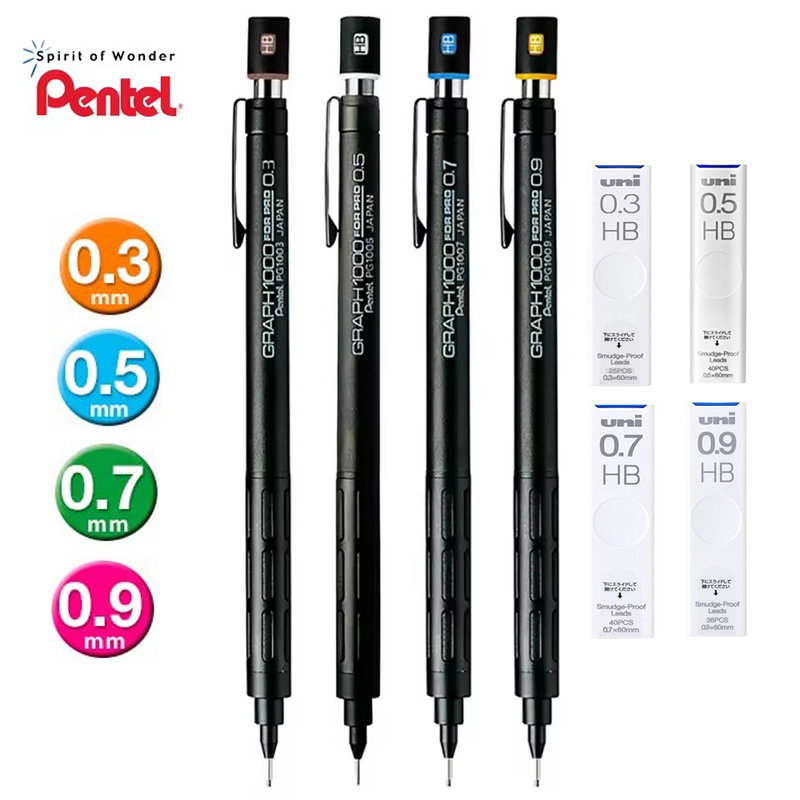 Pentel PG1000 Graph สําหรับ PR - Mechanical Pencil 0.3 บทวิจารณ์และราคา