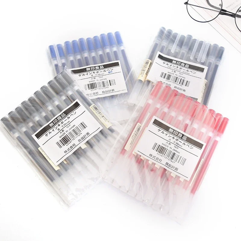 10-30 ชิ้น/เซ็ต 0.38/0.5 มม.ปา - Muji Stationery Gel Pen บทวิจารณ์และราคา