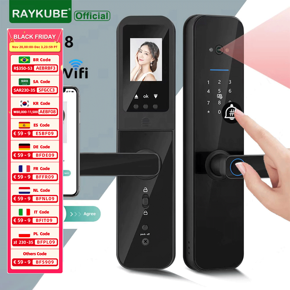 RAYKUBE F008 Tuya Wifi peephol - Letter Opener Brass บทวิจารณ์และราคา