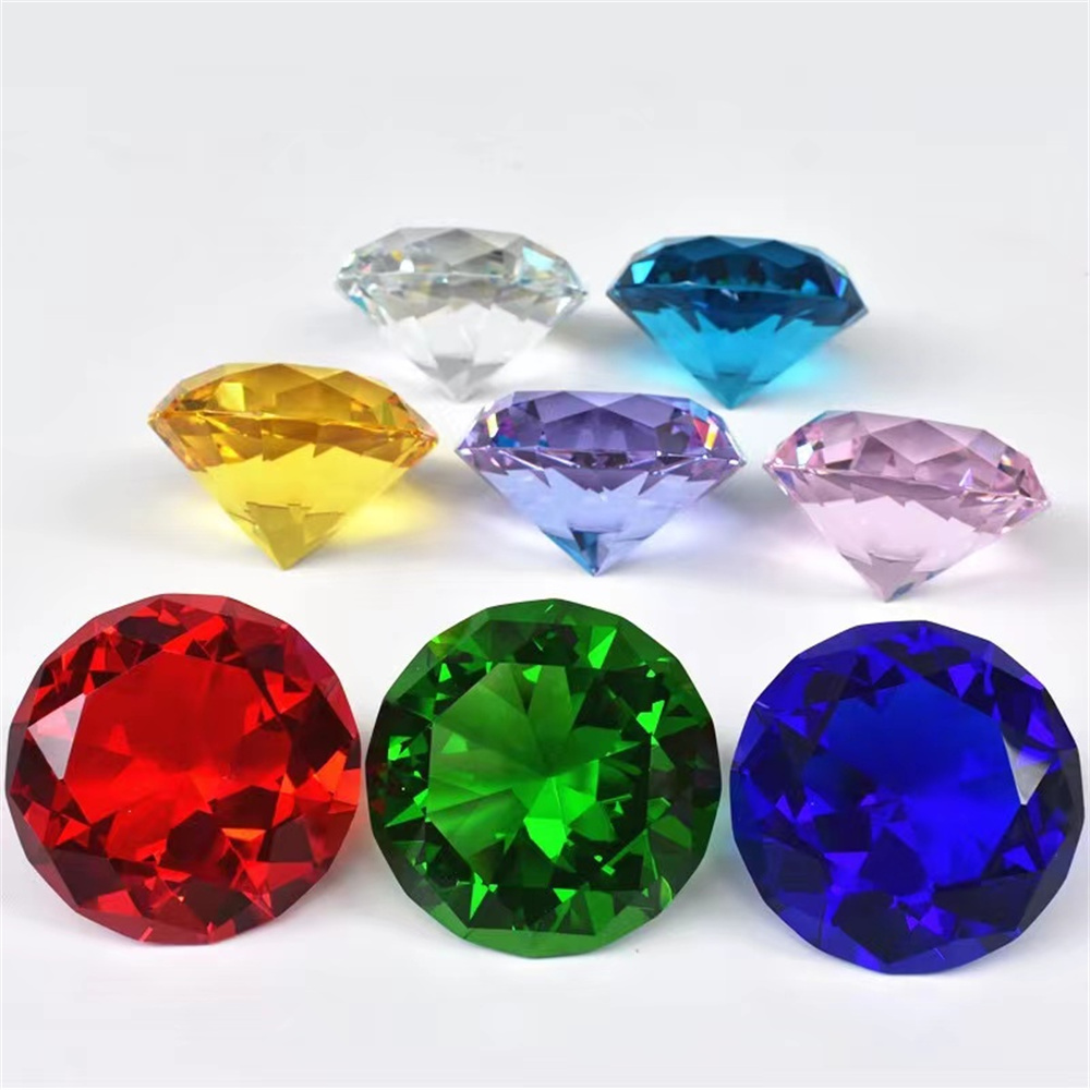 แก้วคริสตัลรูปเพชรที่ทับของตกแ - Paper Weight Crystal บทวิจารณ์และราคา