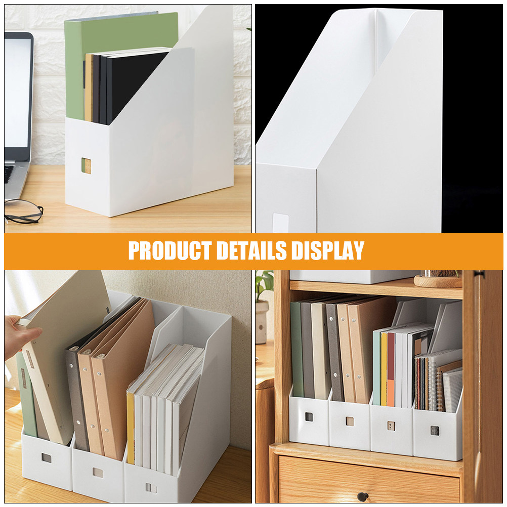 กล่องจัดเก็บเอกสารพลาสติก 4 ชิ - Magazine Holder Rack บทวิจารณ์และราคา