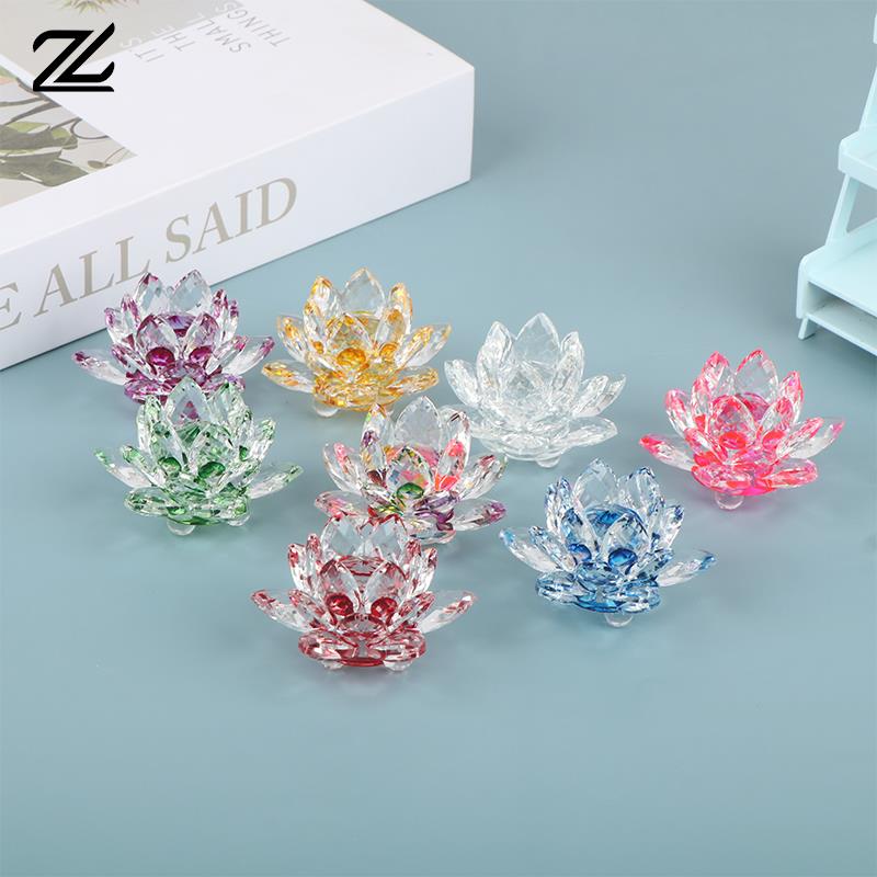 60มม.ควอตซ์คริสตัลโลตัสดอกไม้ง - Paper Weight Crystal บทวิจารณ์และราคา