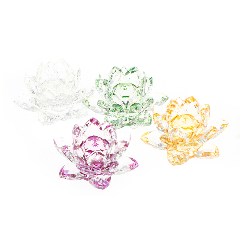 60มม.ควอตซ์คริสตัลโลตัสดอกไม้ง - Paper Weight Crystal บทวิจารณ์และราคา